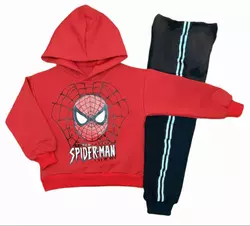 Детский костюм для мальчика Spiderman штаны с лампасами Двунитка