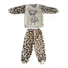 Пижама махровая детская леопардовая
