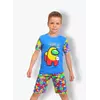 Летний комплект для мальчика футболка+шорты с принтом Among Us кулир