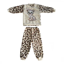 Пижама подростковая для девочки Леопард велсофт