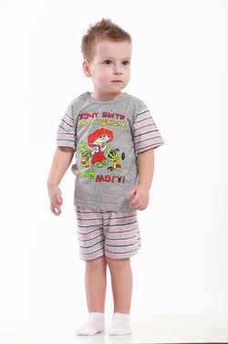 Комплект детский летний футболка и шорты с рисунком