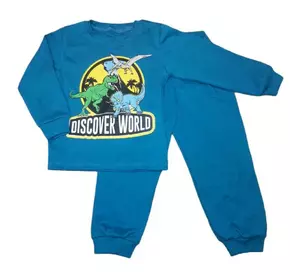 Пижама детская Discover world для мальчика интерлок-пенье