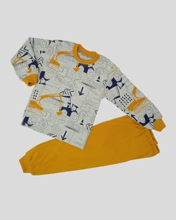 Детская пижама для мальчика Строитель интерлок-пенье