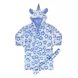 Подростковий тёплый халат с орнаментом и капюшоном для мальчика