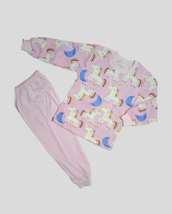 Детская пижама для девочки Единорожки интерлок-пенье