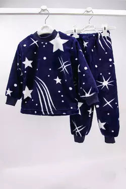 Пушистая детская пижама для мальчика Звезды