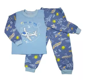 Пижама детская Самолёты для мальчика начес