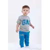 Комплект летний футболка+бриджи с принтом GAP для мальчика кулир