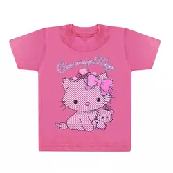 Цветная футболка Charmmy Kitty для девочки интерлок