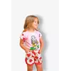 Летний комплект для девочки Арбуз футболка+шорты кулир