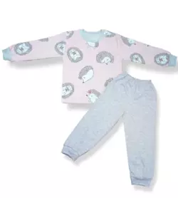 Детская пижама для дівчинки Ёжик интерлок