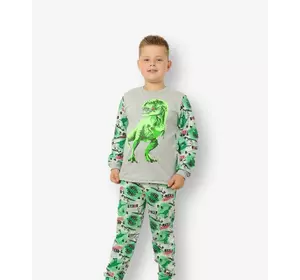 Подростковая пижама T-Rex для мальчика интерлок-пенье