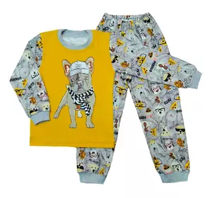 Детская пижама для мальчика с принтом Dog интерлок-пенье
