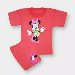 Комплект детский для девочек футболка+шорты Микс кулир