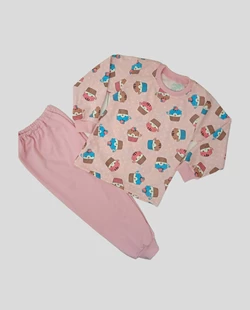 Детская пижама для девочки Кексики интерлок-пенье