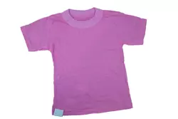 Детская однотонная футболка для девочки кулир