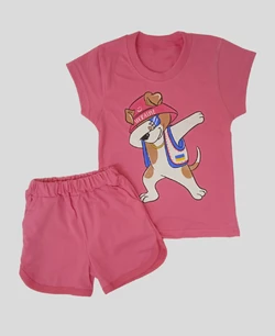 Летний комплект для девочки Калуш футболка+шорты кулир