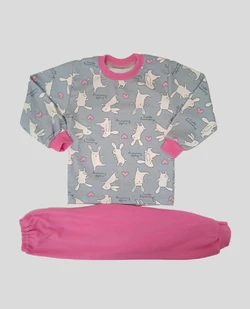 Детская пижама для девочки Зайчики интерлок-пенье