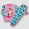 Стильная детская пижама с принтом Cool Kitty для девочки  интерлок-пенье