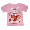 Детская футболка для девочки с рисунком интерлок