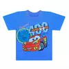 Детская яркая футболка для мальчика с рисунком Piston Cup интерлок