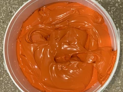 Краска пластизольная оранжевая Orange 130
