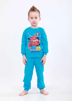 Пижама детская с рисунком Маквин для мальчика интерлок 1-2 года