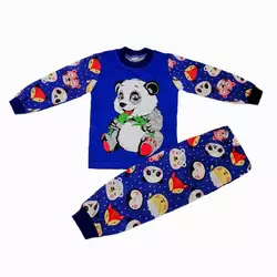 Детская пижама для мальчика с рисунком Панда кулир