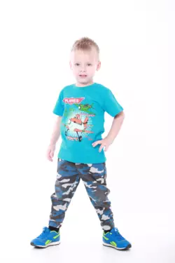 Детская футболка для мальчика с рисунком Чемпион интерлок