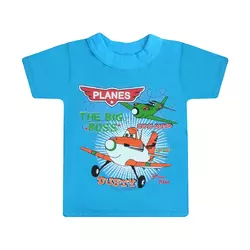 Яркая футболка детская для мальчика с рисунком Planes интерлок