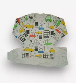 Детская пижама для мальчика Машина интерлок-пенье