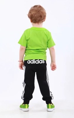 Детские штаны для мальчика с принтом двухнитка