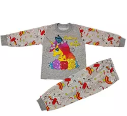 Детская пижама для девочки с рисунком Единорог кулир