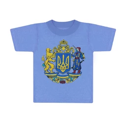 Детская футболка для мальчика с принтом Украинская символика кулир