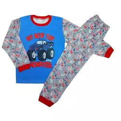 Детская пижама для мальчика с принтом Monster интерлок-пенье