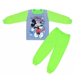 Цветная пижама для мальчика  с рисунком Микки Маус интерлок