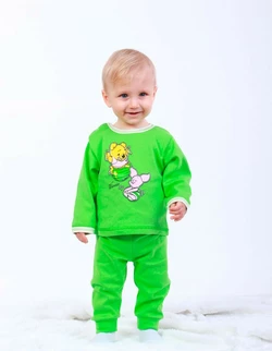 Цветная ясельная пижама для мальчика Винни интерлок