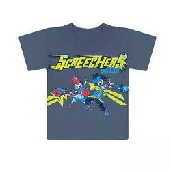 Детская стильная футболка для мальчиков с принтом Screechers кулир