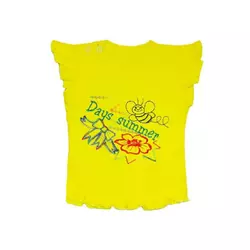 Детская футболка для девочки с вышивкой интерлок