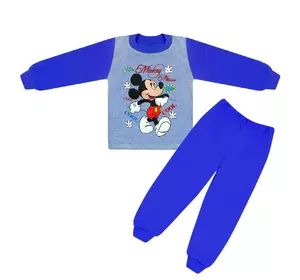 Пижама детская с рисунком Микки Маус для мальчика интерлок