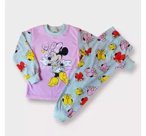 Цветная пижама для девочки Minnie love кулир 2-3 года