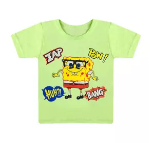 Детская футболка с принтом Спанч Боб для мальчика интерлок