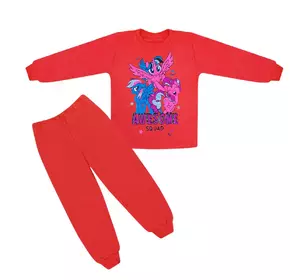 Детская яркая пижама Пони для девочки 1-2 года интерлок-начес