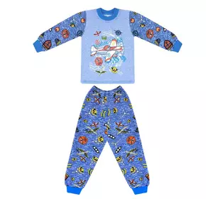 Детская пижама для мальчика с рисунком Aviator начес