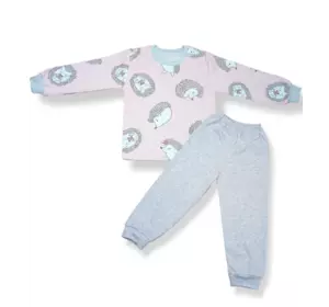 Детская пижама для дівчинки Ёжик интерлок
