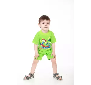 Комплект детский с надписью для мальчика футболка и шорты