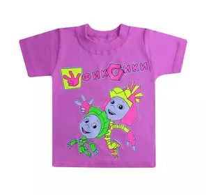 Детская футболка для девочки с принтом Фиксики интерлок