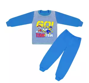 Стильная детская пижама для мальчика Щенячий патруль интерлок