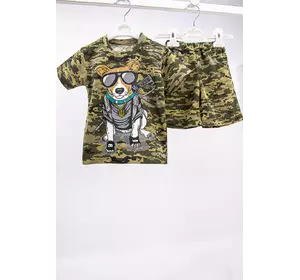 Летний комплект для мальчика футболка+шорты Пес Патрон кулир