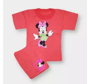 Комплект детский для девочек футболка+шорты Микс кулир